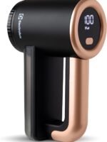 Electrolux Rechargeable Fabric Shaver | 3-Speed ​​Lint Remover for Clothes and Furniture | Eliminates Lint and Pilling | Electric Lint Shaver with LED Display and Type-C Fast Charging Port - Black