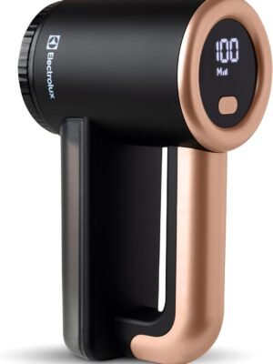 Electrolux Rechargeable Fabric Shaver | 3-Speed ​​Lint Remover for Clothes and Furniture | Eliminates Lint and Pilling | Electric Lint Shaver with LED Display and Type-C Fast Charging Port - Black