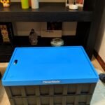 CleverMade Collapsible Storage Bins with Lids, 62L – Heavy Duty Foldable Plastic Storage Crates for Garage, Closet & Trunk Organization - Stone photo review