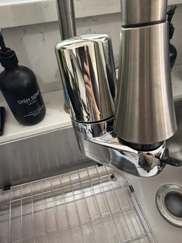 Brita Faucet Mount Water Filter System, Chrome, No-Wait Filtration, Easy Install, Multi-Use Tap Water Filter for Kitchens, Bathrooms & Small Spaces photo review