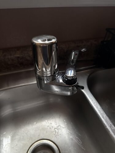 Brita Faucet Mount Water Filter System, Chrome, No-Wait Filtration, Easy Install, Multi-Use Tap Water Filter for Kitchens, Bathrooms & Small Spaces photo review