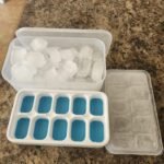 DOQAUS Ice Cube Tray with Lid and Bin - 4 Pack Silicone Ice Cube Trays for Freezer, Stackable Ice Bucket Kits with Storage Container & Scoop for Kitchen, RV, Cocktail, Coffee photo review