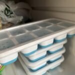 DOQAUS Ice Cube Tray with Lid and Bin - 4 Pack Silicone Ice Cube Trays for Freezer, Stackable Ice Bucket Kits with Storage Container & Scoop for Kitchen, RV, Cocktail, Coffee photo review