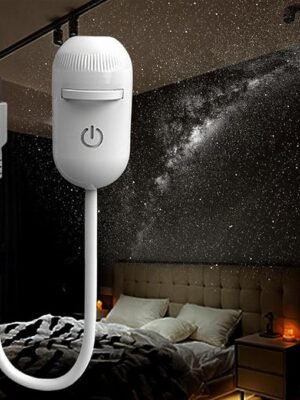 Galaxy Projector, 2-in-1 Starry Sky Projector & Night Light, 360° Adjustable LED Space Galaxy Lamp, Milky Way Mood Lighting, HD Image Star Projectors for Bedroom Hallway Ceiling Decor (12Pcs)
