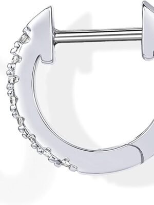 PAVOI 14K Gold Plated Cubic Zirconia Cuff Earrings Huggie Stud