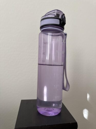 OLDLEY Water Bottle 32oz, Durable and Leakproof Water Bottles Motivational with Time Marker,Tritan,BPA Free, Gym,Travel, Home,School,Office, Anniversary Birthday Gifts for Men Women,Olive (1 Bottle) photo review