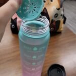 OLDLEY Water Bottle 32oz, Durable and Leakproof Water Bottles Motivational with Time Marker,Tritan,BPA Free, Gym,Travel, Home,School,Office, Anniversary Birthday Gifts for Men Women,Olive (1 Bottle) photo review