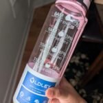 OLDLEY Water Bottle 32oz, Durable and Leakproof Water Bottles Motivational with Time Marker,Tritan,BPA Free, Gym,Travel, Home,School,Office, Anniversary Birthday Gifts for Men Women,Olive (1 Bottle) photo review