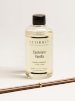 COCORRíNA Reed Diffuser Refill - Cashmere Vanilla 6.7 fl oz (approx. 16.9 ml) 8 reed diffusers