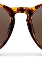 WearMe Pro Round Polarized Sunglasses for Women - UV400 Protection, Lightweight Frame, Vintage Retro Style
