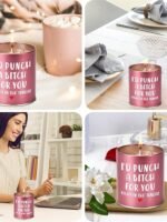 Mother's Day gift for mom: scented candles; birthday gift; girlfriend; wife; sister; Galentines; Christmas stocking stuffing; White Elephant; Valentine's Day; friendship; funny gift.