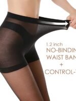 G&Y 3 Pairs Women's Sheer Tights - 20D Control Top Pantyhose with Reinforced Toes