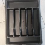 Ukeetap Extra Large Expandable Silverware Organizer, BPA-Free Food Safety Cutlery Organizer, Kitchen Utensil Drawer Organizer, Adjustable Silverware Holder, Suitable for Spoons, Forks, and Knives, Black photo review