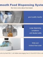 ANDOLL HOME 2.4G/5G Automatic Cat Feeder, 4L WiFi Food Dispenser with 10s Voice Recorder, Pet Feeder up to 10 Meals per Day, Timed Cat Feeder with Dry Food Sealed Ring (Matte White, 4.0 L)
