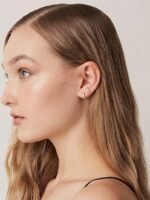 PAVOI 14K Gold Plated Cubic Zirconia Cuff Earrings Huggie Stud