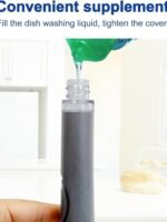 CELOX Dish Brush with Soap Dispenser, Heavy Duty Dishwand Kit, Includes 1 Wand & 3 Dish Brush Refill Heads