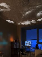 Galaxy Projector, 2-in-1 Starry Sky Projector & Night Light, 360° Adjustable LED Space Galaxy Lamp, Milky Way Mood Lighting, HD Image Star Projectors for Bedroom Hallway Ceiling Decor (12Pcs)