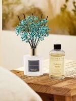 COCORRíNA Reed Diffuser Refill - Cashmere Vanilla 6.7 fl oz (approx. 16.9 ml) 8 reed diffusers