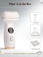 Hot and cold scraping facial and neck lymphatic massager, 7-in-1 LED red light facial hair removal tool, sculpting tool, thermoelectric scraping device and cooling hair removal stick, used for contouring and firming.