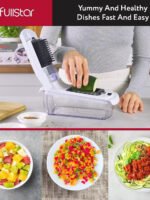Fullstar - Vegetable Chopper, Food Chopper, Onion Chopper with Container - 4 Blades, White