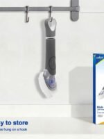 CELOX Dish Brush with Soap Dispenser, Heavy Duty Dishwand Kit, Includes 1 Wand & 3 Dish Brush Refill Heads