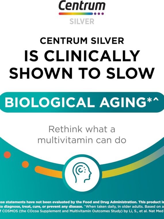 Centrum Silver Multivitamin for Women 50+, a multivitamin/mineral supplement containing Vitamin D3, B vitamins, and non-GMO ingredients, supports memory and cognition in older adults - 200 carats