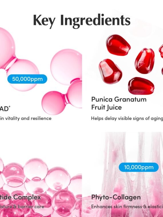 EQQUALBERRY NAD+ Peptide Lifting Cream – NAD+ 5% and 13 Peptides Anti-Aging Korean Skincare Face and Body Cream | Firming and Lifting Pink Neck Cream for Sagging Skin (1.69 fl oz/50 ml)