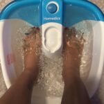 Homedics Bubble Mate Foot Spa, Toe Touch Controlled Foot Bath with Invigorating Bubbles and Splash Proof, Raised Massage Nodes and Removable Pumice Stone photo review