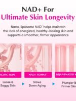 EQQUALBERRY NAD+ Peptide Lifting Cream – NAD+ 5% and 13 Peptides Anti-Aging Korean Skincare Face and Body Cream | Firming and Lifting Pink Neck Cream for Sagging Skin (1.69 fl oz/50 ml)