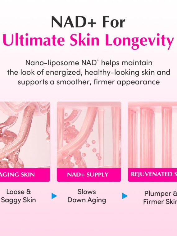 EQQUALBERRY NAD+ Peptide Lifting Cream – NAD+ 5% and 13 Peptides Anti-Aging Korean Skincare Face and Body Cream | Firming and Lifting Pink Neck Cream for Sagging Skin (1.69 fl oz/50 ml)