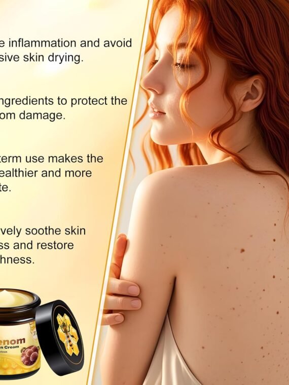 Bee Venom Skin Repair Cream, a professionally formulated product for repairing wrinkles and reducing blemishes, suitable for all skin types (2-pack).