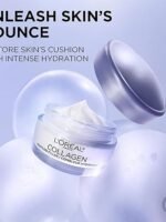 L'Oreal Paris Collagen Daily Face Moisturizer, an anti-aging face cream that reduces wrinkles and provides intense hydration, 1.7 oz (approx. 48.2 g).