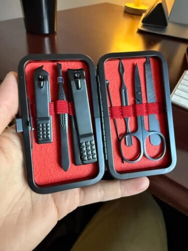 Aceoce Manicure Set Women Nail Clippers Professional Manicure Pedicure Kit Stainless Steel Nail Cutter Grooming Kit Personal Care Tool with Travel Case Gifts for Women Her Valentine's Day Mother's Day photo review
