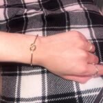 PAVOI 14K Gold Plated Forever Love Knot Infinity Bangle Bracelets for Women | Gold Bangle Bracelet for Women photo review