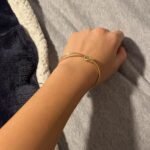 PAVOI 14K Gold Plated Forever Love Knot Infinity Bangle Bracelets for Women | Gold Bangle Bracelet for Women photo review