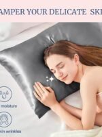 BEDELITE satin pillowcases are gentle on hair and skin, ultra-soft and cool like silk. A 2-pack with an envelope closure, perfect as a gift for women and men.