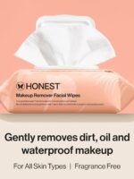 Honest Beauty Fragrance-Free Cleansing and Makeup Removing Wipes | Plant-based, hypoallergenic, gentle for sensitive skin | 90 wipes