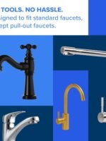 Brita Faucet Mount Water Filter System, Chrome, No-Wait Filtration, Easy Install, Multi-Use Tap Water Filter for Kitchens, Bathrooms & Small Spaces