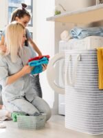Lifewit 2-Pack Laundry Baskets, 80L each, foldable laundry baskets with reinforced handles, freestanding waterproof design, suitable for bedrooms and laundry rooms, grey 160L.