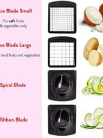 Fullstar - Vegetable Chopper, Food Chopper, Onion Chopper with Container - 4 Blades, White