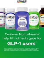 Centrum Silver Multivitamin for Women 50+, a multivitamin/mineral supplement containing Vitamin D3, B vitamins, and non-GMO ingredients, supports memory and cognition in older adults - 200 carats