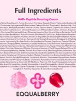 EQQUALBERRY NAD+ Peptide Lifting Cream – NAD+ 5% and 13 Peptides Anti-Aging Korean Skincare Face and Body Cream | Firming and Lifting Pink Neck Cream for Sagging Skin (1.69 fl oz/50 ml)