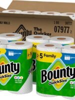 Bounty Quick Size Tissue Paper, White, 8 Rolls