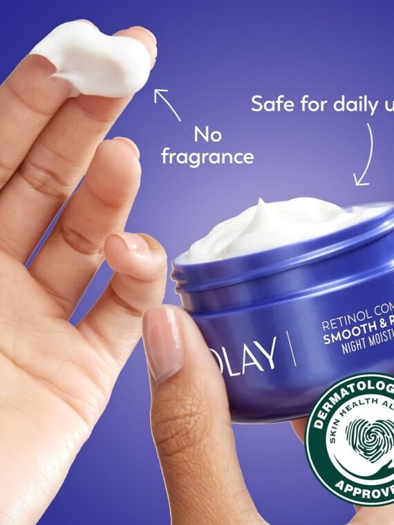 Olay Regenerist Radiance Retinol Facial Moisturizer: Women's Smoothing Renewal Cream - Fragrance-Free, Anti-Aging, Anti-Wrinkle, Firming and Brightening - 2 oz (approx. 56.7 g)