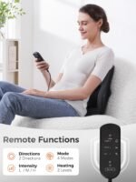 Boriwat Back Massager, 3D Kneading Massage Pillow, suitable for relieving deep tissue pain in the back, neck, shoulders, and legs. A great gift for women, men, mothers, and fathers.
