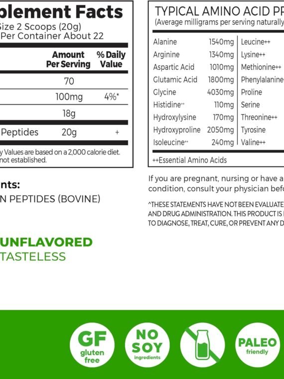 Orgain Grass-Fed Hydrolyzed Collagen Peptide Protein Powder