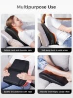 Boriwat Back Massager, 3D Kneading Massage Pillow, suitable for relieving deep tissue pain in the back, neck, shoulders, and legs. A great gift for women, men, mothers, and fathers.