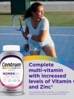 Centrum Silver Multivitamin for Women 50+, a multivitamin/mineral supplement containing Vitamin D3, B vitamins, and non-GMO ingredients, supports memory and cognition in older adults - 200 carats