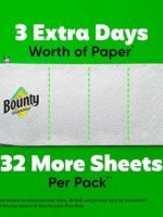 Bounty Quick Size Tissue Paper, White, 8 Rolls