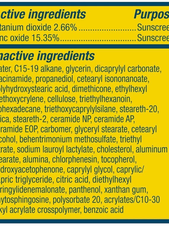 CeraVe Invisible Mineral Sunscreen SPF 50, suitable for sensitive skin, contains zinc oxide and titanium dioxide, vitamin E + niacinamide + ceramide, oil-free, travel size 1.6 oz.